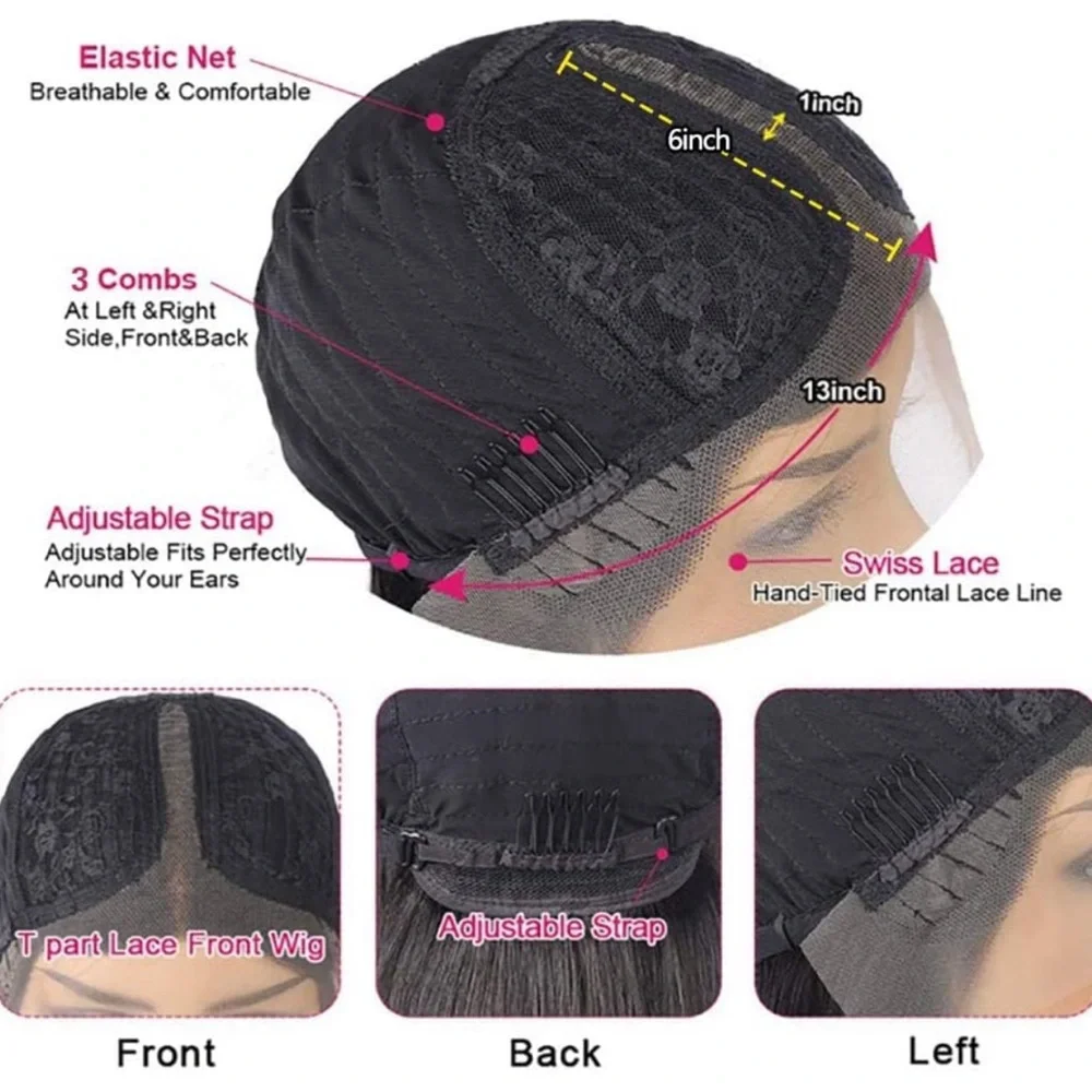 ♥️ BLACK 100% HUMAN HAIR 28” BODY WAVY LACE FRONT WIG *NEW* ♥️